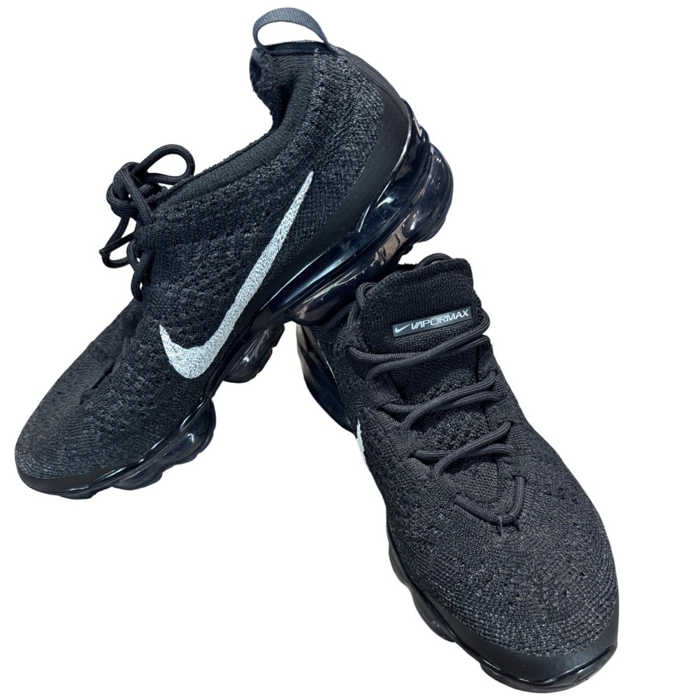 Nike Womens Air VaporMax 2023 Flyknit Size 7 Black Running Shoes DV6840-002